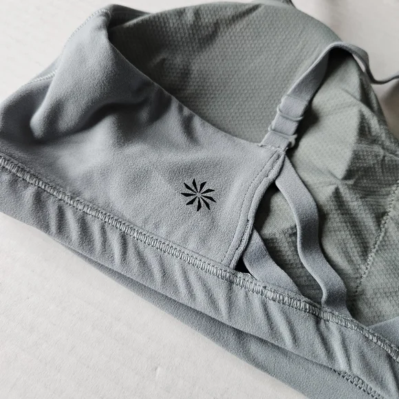 Athleta Gray Strappy Elation Sports Bra - Picture 6 of 7